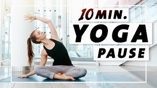 Yoga Flow Anfänger und Mittelstufe  10 Minuten Entspannung Dehnung amp Kraft [upl. by Nai]