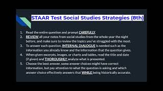 Social Studies STAAR Tips 3 [upl. by Clerk]