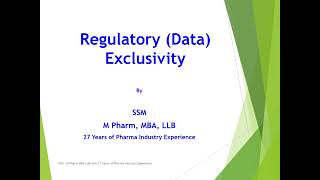 Regulatory Data Exclusivity [upl. by Urion96]