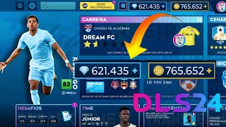 COMO TER DINHEIRO INFINITO E JÓIAS NO DREAM LEAGUE SOCCER 24 ANDROID IOS 💰🤑💳 [upl. by Shanleigh571]