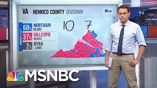 GOP Underperforms Outside Of Donald Trump Base In Virginia Races  Rachel Maddow  MSNBC [upl. by Hakon993]