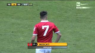 Perugia  Frosinone 10 Gol di Moscati 04052014 [upl. by Yurik]