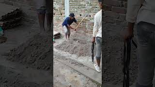 How to mixing process Cement concrete cement shorts shortvideo shortsfeed construction [upl. by Naihtsirc]