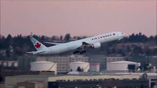 Plane spotting at YYC Dec 03 2023 [upl. by Drus]