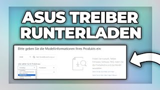 Asus Treiber Herunterladen und Installieren  Tutorial [upl. by Eyr]