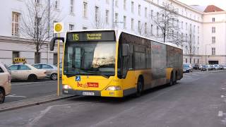 BVG Bus Berlin  1761 Soundaufnahme Mitfahrt Citaro Dreiachser Linie 154 [upl. by Brianne827]