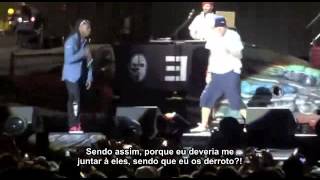 Eminem ft Lil Wayne  No Love LIVE Legendado [upl. by Dorthea]