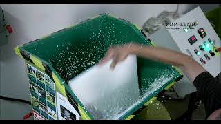 GREENMAX Styrofoam Densifier Machine MC50 Operated by TopLine Furniture Corp in the USA [upl. by Maloy]