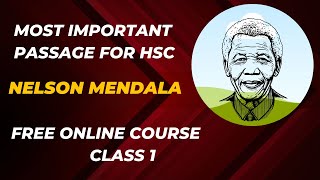 Short Suggestion For Hsc 2024quotMost Important Passage for HSC Nelson Mandelaquot [upl. by Oruntha]