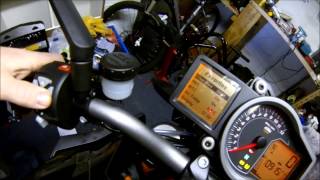 KTM 1290 Superduke R MTC amp ABS settings [upl. by Julietta88]