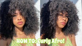 Curly AFRO Hair Routine 2022 DESTINEE WRAY [upl. by Ahsilad35]