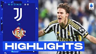 JuventusCremonese 20  Juve reclaim second place with home win Highlights  Serie A 202223 [upl. by Ahtael234]