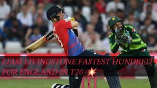 Liam Livingstone Hundred vs Pakistan In T20 2021 [upl. by Kinom]