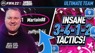 FIFA 22  INSANE 3412 CUSTOM TACTICS  PLAYER INSTRUCTIONS [upl. by Rhianna525]