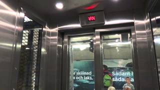 Brand New SMW MRL traction elevator  TCentralen Subway station Stockholm Sweden [upl. by Labina]