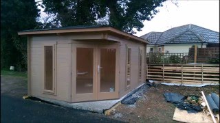 Edinburgh 240 Log Cabin Installation [upl. by Fitzpatrick]