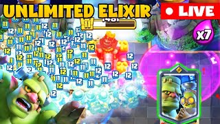 Goblinstein Clash Royale Live 🔴 Legendarays Infinite Elixir Challenge  Clashroyale Gameplay Live [upl. by Mcneely]