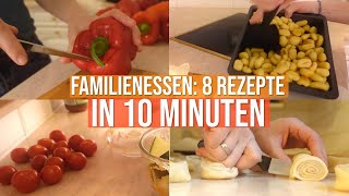 8 Rezepte in 10 Minuten für Kinder  1x Kochen 2x Essen [upl. by Valsimot973]