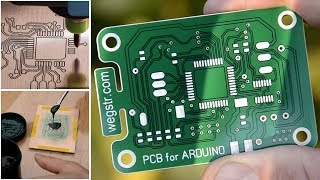 How to make a PCB prototyping with UV soldermask  STEP by STEP [upl. by Trainor112]