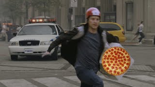 Peter Parker delivers pizza in the battle of New York [upl. by Yaj]