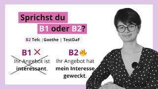 12 wichtige B2Formulierung für die Prüfung und das Leben  B1 B2 C1  MiniUnterricht mit Yuliia [upl. by Maupin]