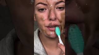 Brown skincare routine 🤎 skin skincare skincareroutine pov [upl. by Mcmullan]