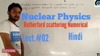 Rutherford scattering physics  Numerical  IIT JAM solution [upl. by Niatsirt538]