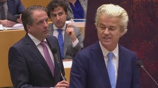 Pechtold geeft Wilders een lesje Geschiedenis  NOS Politiek Tweede Kamer 2017 [upl. by Gem59]