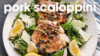 Pork Scaloppini Recipe [upl. by Aicen]