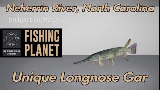 Fishing Planet Unique Longnose Gar Neherrin River North Carolina [upl. by Fraase13]