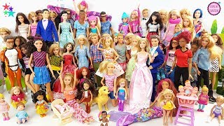 ¡¡ Mi colección de 50 muñecas BARBIE  Ken Chelsea y bebés de Mattel [upl. by Cantu]