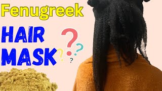 HOW TO USE FENUGREEK ON KIDS NATURAL HAIR FOR HAIR GROWTH JOURNEY [upl. by Bolanger625]