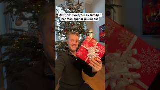 Hur öppnar din familj idag 🎁 winsentw jul relaterbart skämt humor julklapp olikatyper [upl. by Eneirda146]