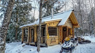 Extreme Early Winter at the Cabin in the Woods of Canada [upl. by Natala]