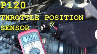 How To Test and Replace the Throttle Position Sensor TPS P0120 [upl. by Fontes42]