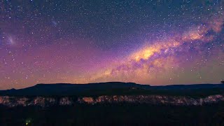 Milky Way and The Magellanic Clouds  Carnarvon National Park [upl. by Hadeis682]