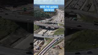 A3M25 Jct 10 Wisley Interchange improvements  30th March Update [upl. by Adiam396]