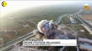 Taliban releases a drone footage of suicide bombing [upl. by Amary]