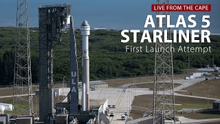 Scrub replay NASA and Boeings Starliner May 6 launch attempt from Cape Canaveral on Atlas 5 rocket [upl. by Dahc]