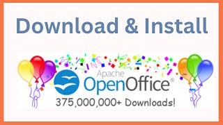 How to Install OpenOffice on Windows 10 [upl. by Jacki]