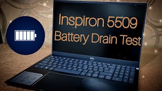 Dell Inspiron 55095502 battery drain test  Inspiron 5509 unboxing and review  Dell battery life [upl. by Ttemme]