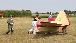 Fauvel AV 36 Tailless Glider at Shuttleworth Collection England  2018 [upl. by Anitsyrhk]