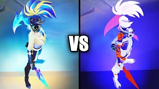 ALL OUT KDA Akali vs True Damage Akali Epic Skins Comparison League of Legends [upl. by Lilias519]