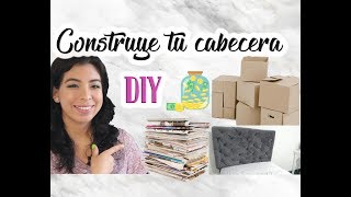 Haz tu cabecera con periódico y cartón  DIY low cost [upl. by Ettigdirb]