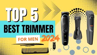 Top 5 Best Trimmer for Men 2024  Best Trimmer for Men in India [upl. by Malissia296]