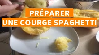 Préparer une courge spaghetti et la vider tu savais [upl. by Lorna843]