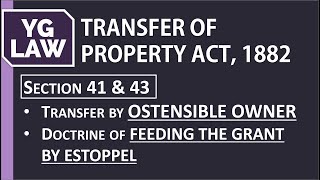 Transfer by a person other than full owner  Section 41 amp 43  TPA  YG Law [upl. by Avruch]