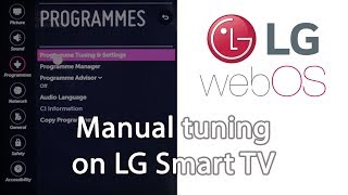 Manual tuning on LG Smart TV [upl. by Atteuqcaj]