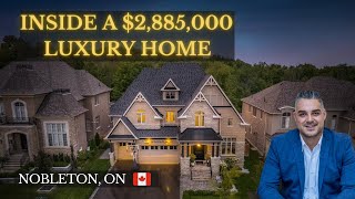 INSIDE A 2885000 MILLION LUXURY HOME IN NOBLETON ONTARIO  Luxury Home Tours with Mark Salerno [upl. by Dicky]