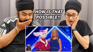 INDIAN Couple in UK React on Americas Got Talent 2017 Darci Lynne Farmer Ventriloquist [upl. by Hendrika]